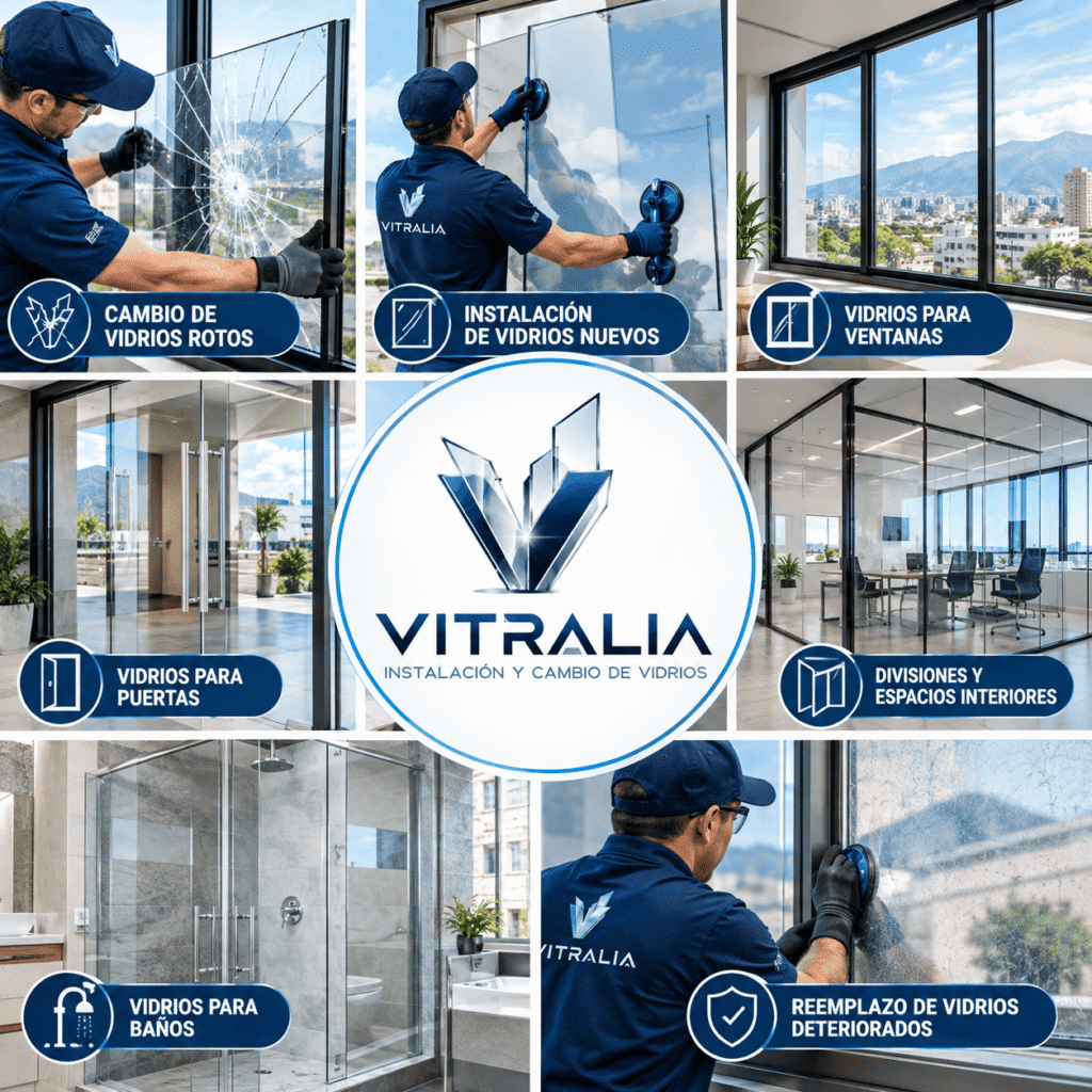 Instalación de vidrio para ventana en Ibagué